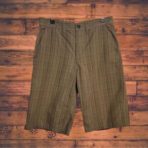 5 for $25🔥American Rag Brown Plaid Cargo Shorts Size‎ 30